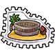 Minipet Island Stamp
